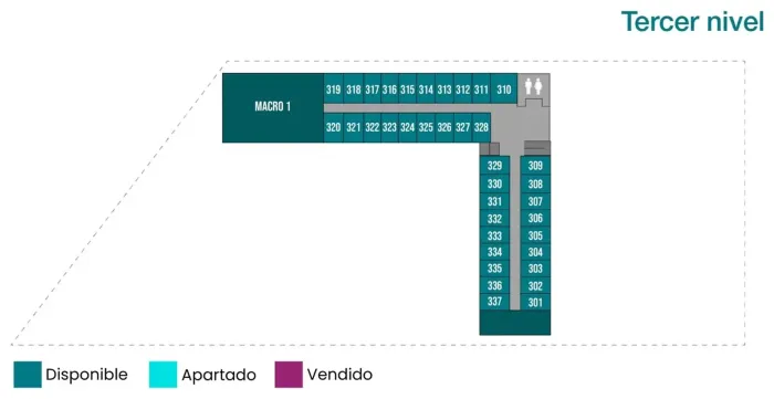 Plano de distribución de locales